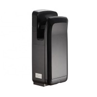 Black Vertical High Speed Hand Dryer, Kuaierte Infrared Automatic jet air hand dryer